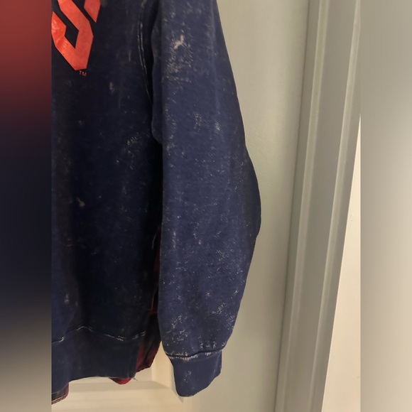 Uniquely HandMade One Of A Kind Vintage Piece Furst Of A Kind ILLINOIS Sweatshir - Picture 5 of 12